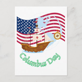 Columbus Day Postcard