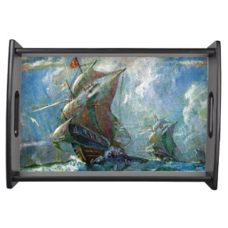 Columbus Day Serving Tray
