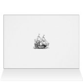 Columbus Day Ship Greeting Card (Inside Horizontal (Top))