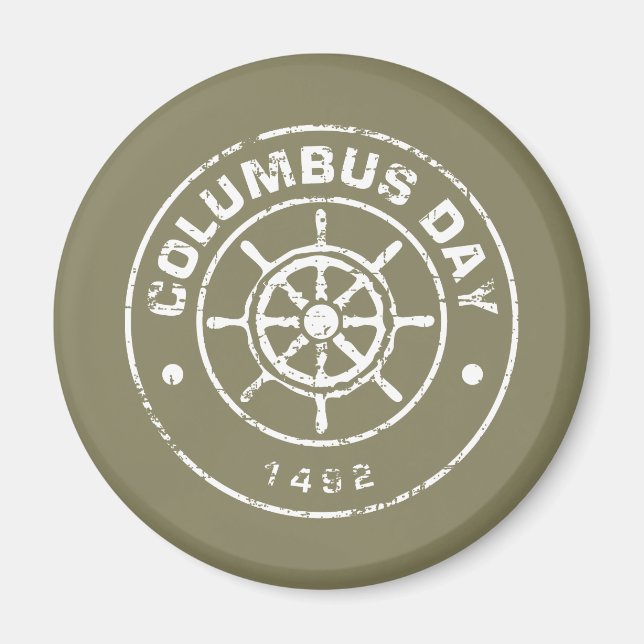 Columbus Day T Magnet (Front)