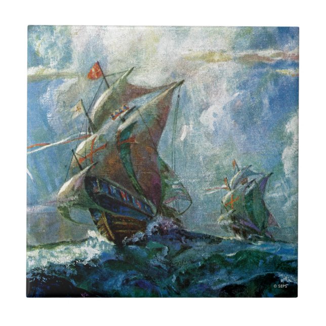 Columbus Day Tile (Front)