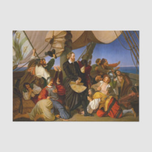 Columbus Discovers the Shores of America by Ruben Tissue Paper