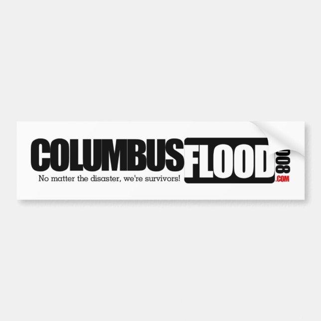 Columbus Flood Bumper Sticker (Front)