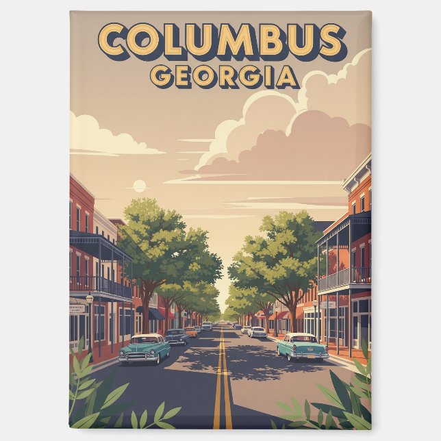 Columbus Georgia Travel Magnet (Front)