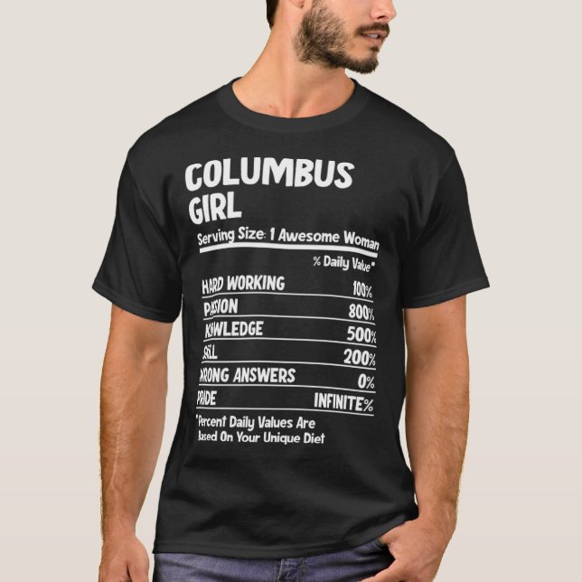 Columbus Girl T-Shirt (Front)