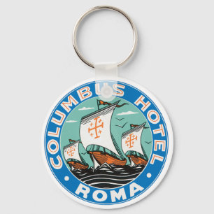 Columbus Hotel, Roma Keychain
