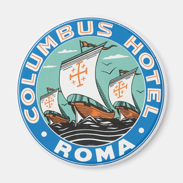 Columbus Hotel, Roma Magnet (Front)