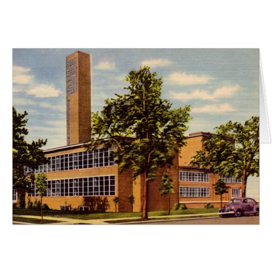 Columbus Indiana First Christian Church Card