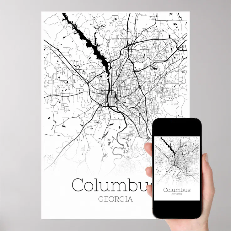 Columbus Map Georgia City Map Poster Zazzle   Columbus Map Georgia City Map Poster Rffc37d6f81e84a97a30a066f1e542d98 56r4f 736.webp