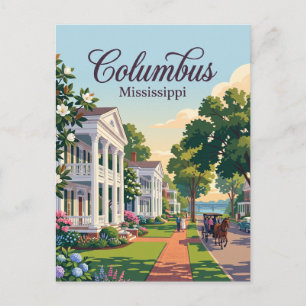 Columbus, Mississippi Postcard