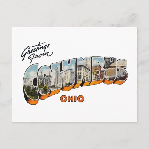 Columbus OH Postcard