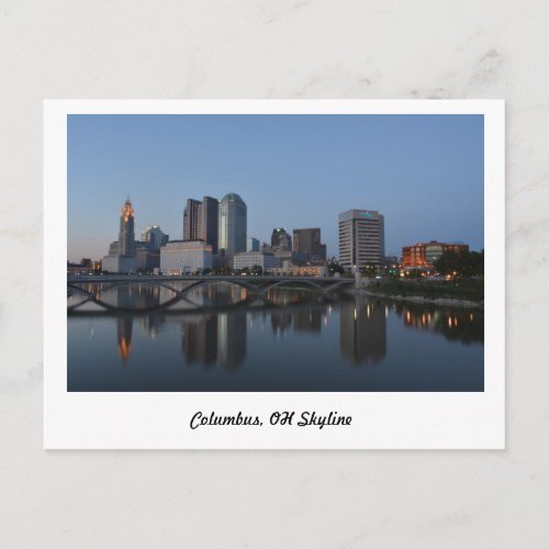 Columbus Oh Skyline Postcard