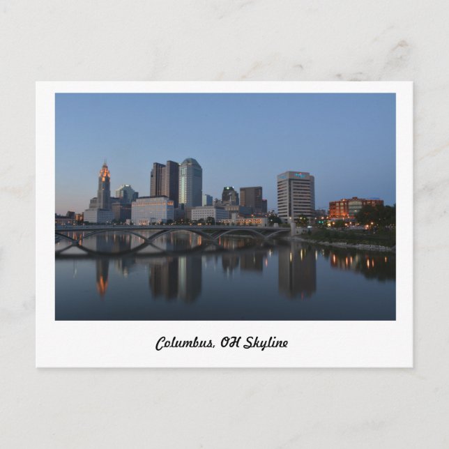 Columbus, Oh Skyline Postcard (Front)