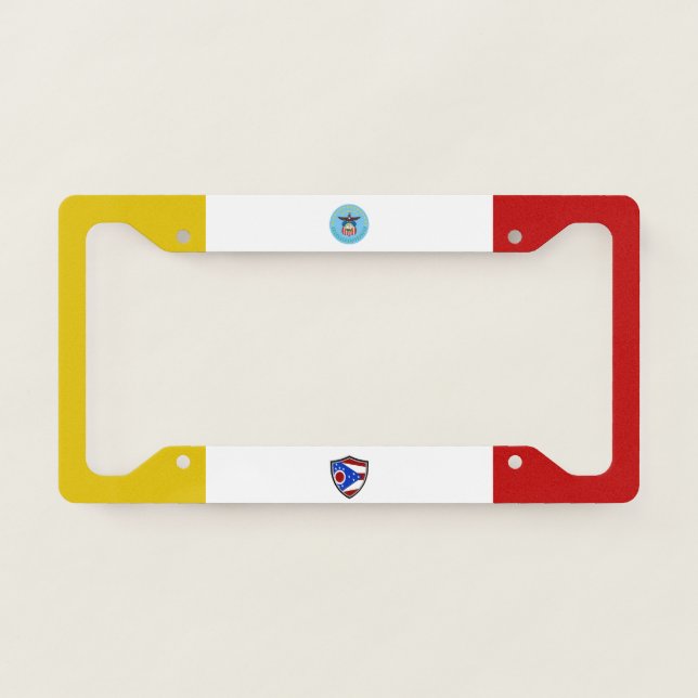 Columbus (Ohio) city flag  License Plate Frame (Front)