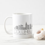Columbus, Ohio | City Stylized City Skyline Coffee Mug<br><div class="desc">A unique mug representing the beautiful and welcoming city of Columbus,  Ohio.  
This mug features a stylized illustration of the city's unique skyline with its name underneath.</div>