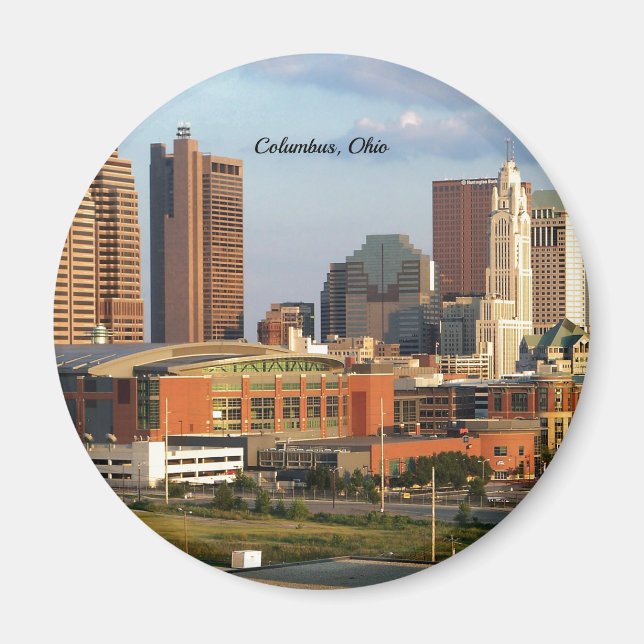 Columbus, Ohio cityscape, Magnet (Front)