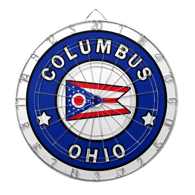Columbus Ohio Dart Board (Front)