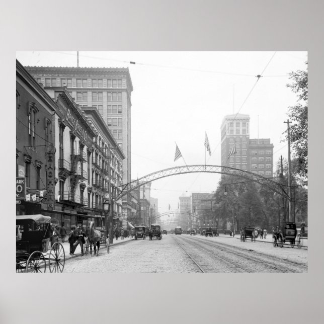 Columbus, Ohio - High Street 1910 Poster (Front)