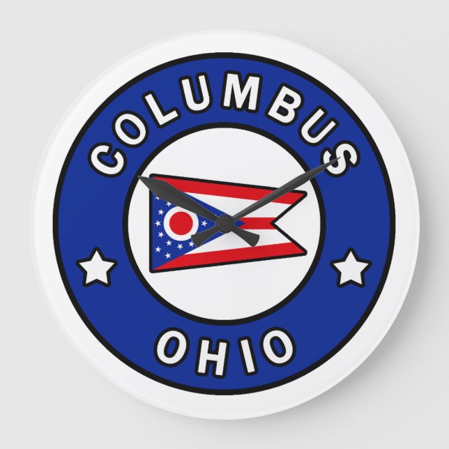 Columbus Ohio Large Clock (Front)