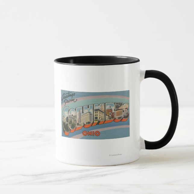 Columbus, Ohio - Large Letter Scenes 2 Mug (Right)