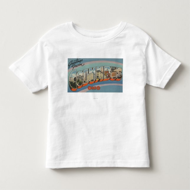 Columbus, Ohio - Large Letter Scenes 2 Toddler T-shirt (Front)