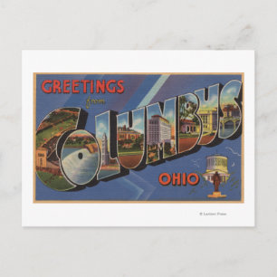 Columbus, Ohio - Large Letter Scenes Postcard