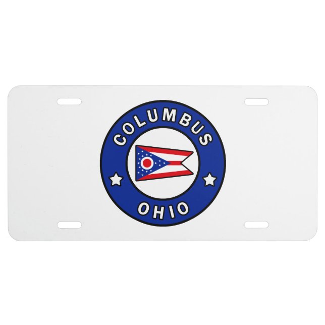 Columbus Ohio License Plate (Front)