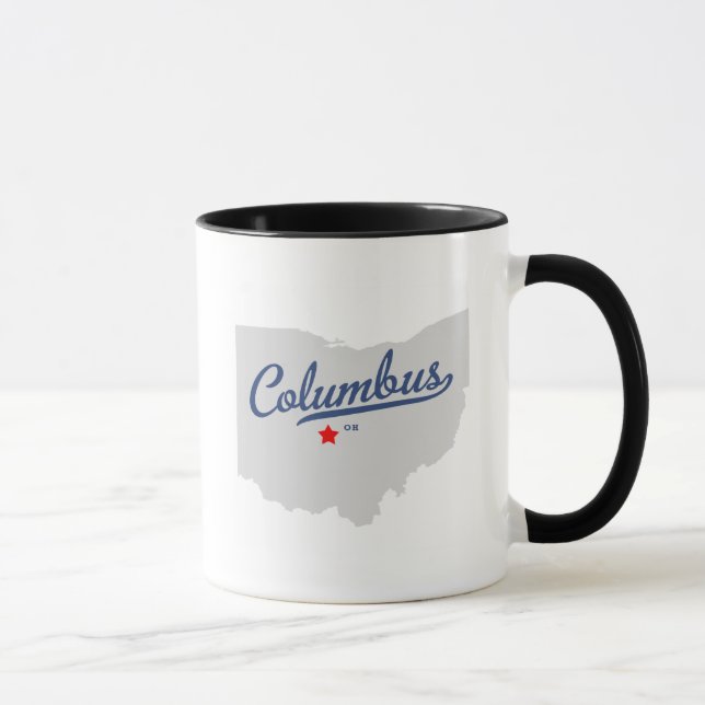 Columbus Ohio OH Shirt Mug (Right)