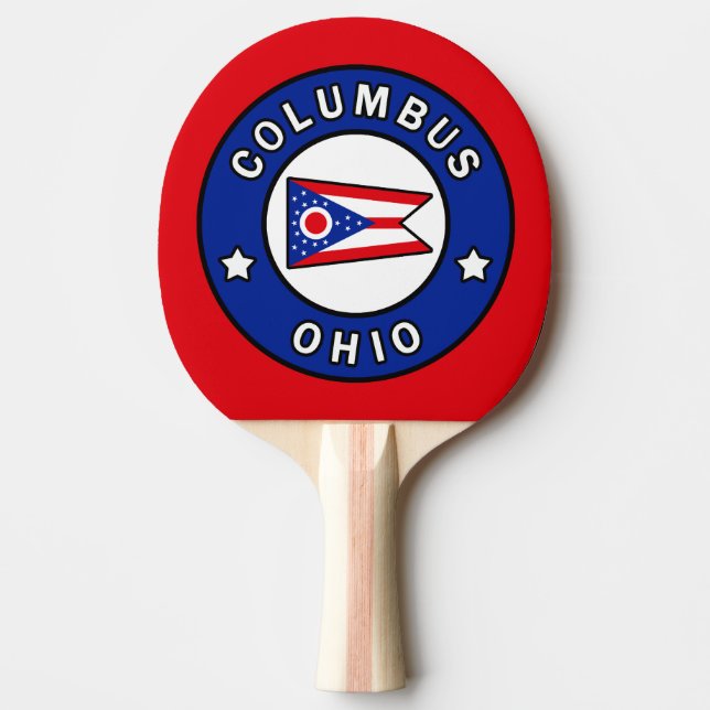 Columbus Ohio Ping Pong Paddle (Front)