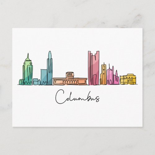 Columbus OHIO Postcard