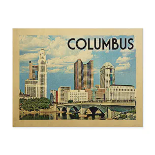 Columbus Ohio Postcard Vintage Travel
