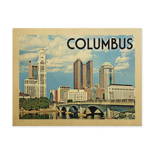 Columbus Ohio Postcard Vintage Travel