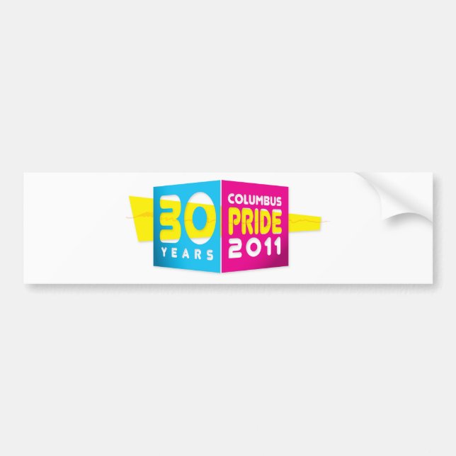 Columbus Ohio Pride 2011 Bumper Sticker (Front)