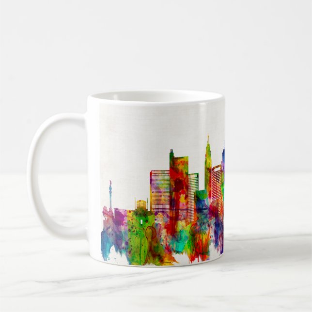 Columbus Ohio skyline Coffee Mug (Left)