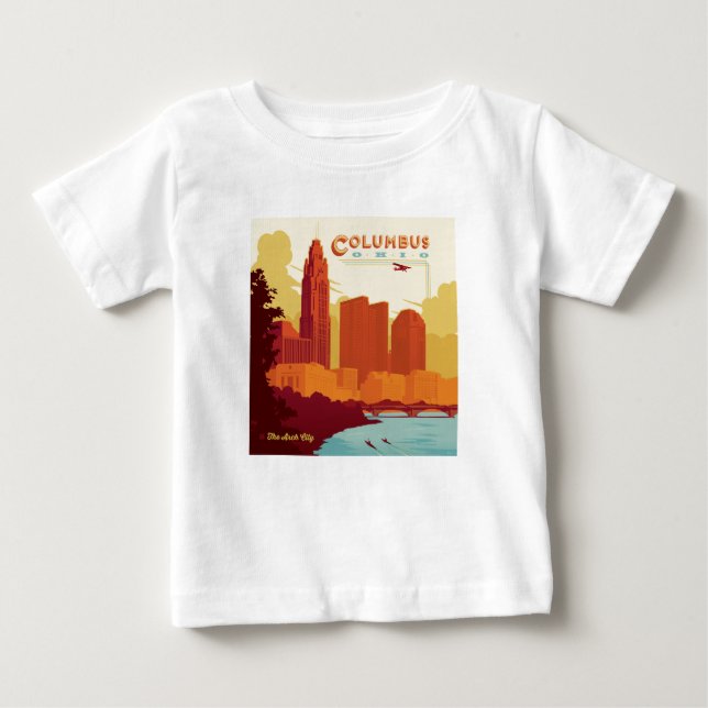 Columbus Ohio | The Arch City Baby T-Shirt (Front)