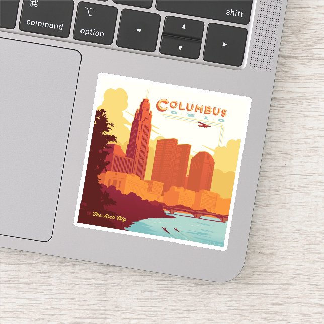 Columbus Ohio | The Arch City Sticker (Detail)