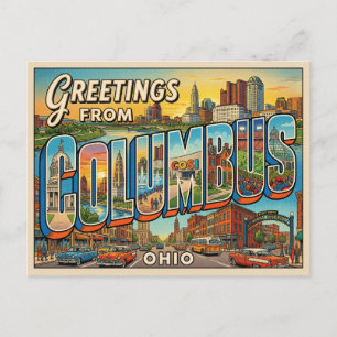 Columbus Ohio Travel Postcard