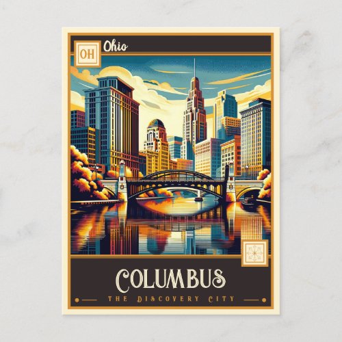 Columbus Ohio  Vintage Postcard