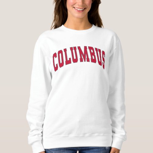 Columbus Ohio Vintage Varsity College Style Sweats Sweatshirt