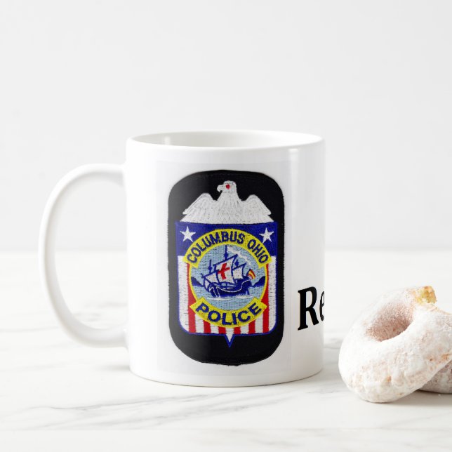 Columbus Police Retirement mug (With Donut)
