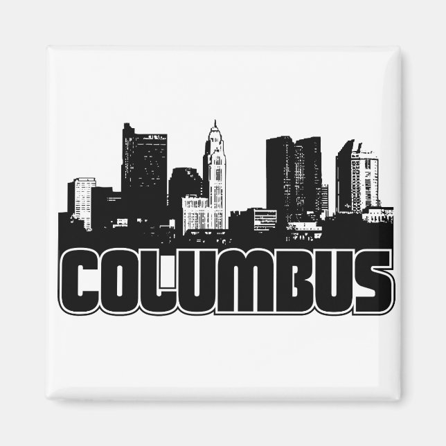 Columbus Skyline Magnet (Front)