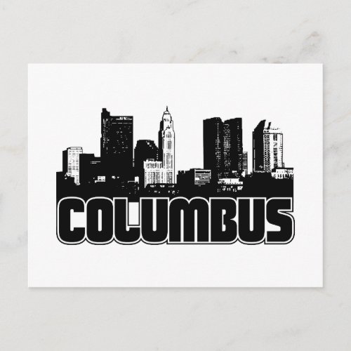 Columbus Skyline Postcard
