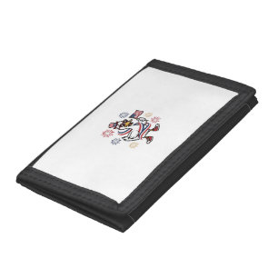 Columbus Soccer Vintage Engraving Shirt Design_1 Trifold Wallet