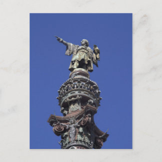 Columbus statue, Barcelona Postcard