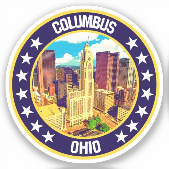 Columbus                                           sticker (Front)