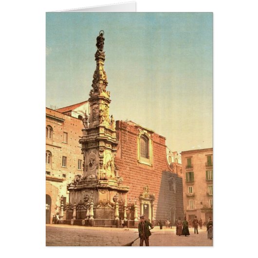 Column of the Virgin, Piazza Trinità Maggior Cards (Front)