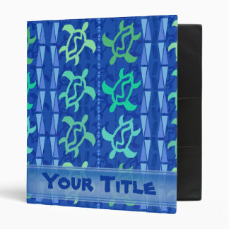Column of Turtles Customizable 1" Art Binder