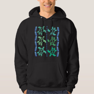 Column of Turtles Dark Hoodies