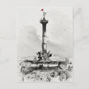 Column   Place De La Bastill  Paris Postcard by Franceimages at Zazzle