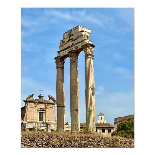 Columns in the Roman Forum _ Rome Italy Photo Print